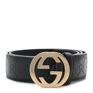 Gucci Guccisima Belt Gold interlocking belt 38/95